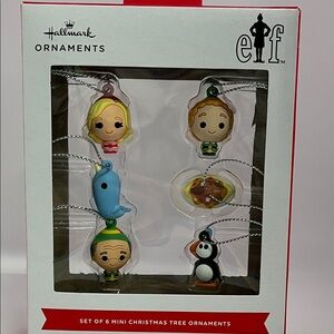Hallmark Elf Character Mini Ornaments Set - NIB